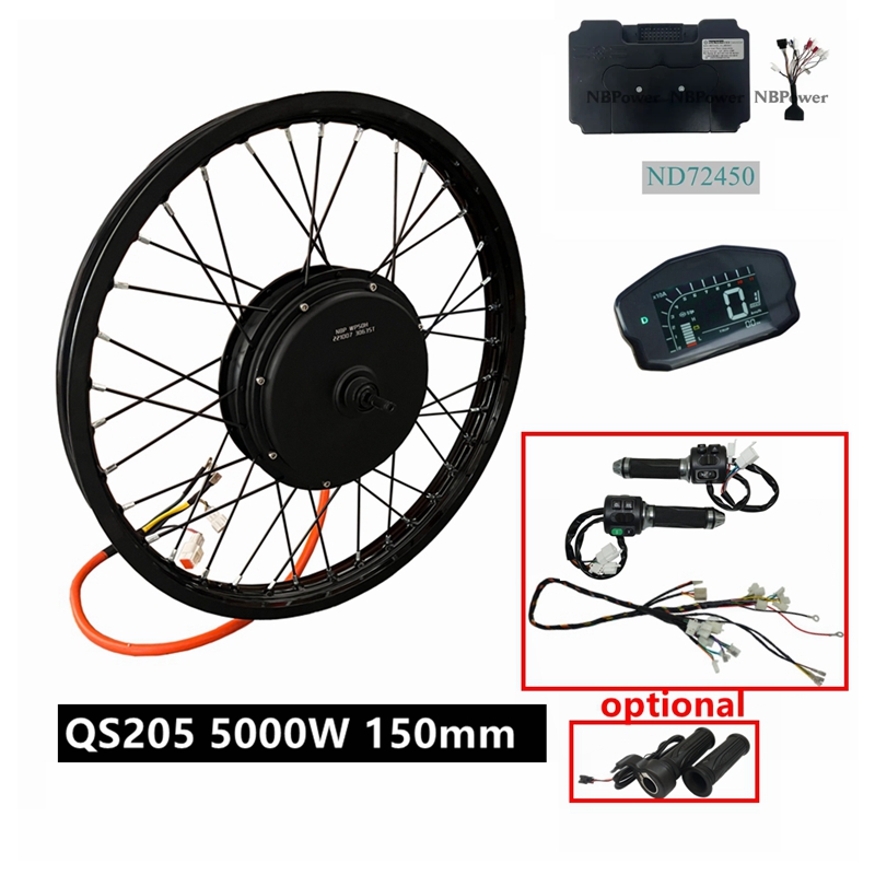 72V 5000W Hub Motor Kit - NBpower/QS205 V3 72v 5000W 전기 자전거