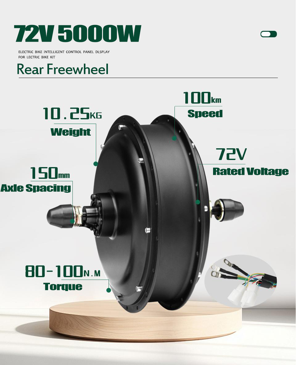 새로운 MTX39 72V 5000W 전기 자전거 변환  - 72V 5000W Hub Motor Kit 리뷰 및 가격