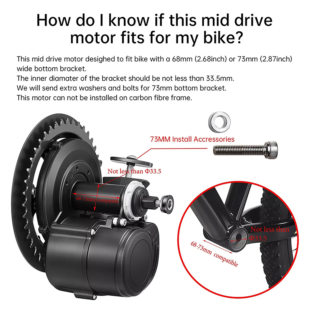 통셩 TSDZ2B 36V 250W 350W 48V 50 - Tongsheng Tsdz2B Mid Drive Motor 리뷰 및 가격