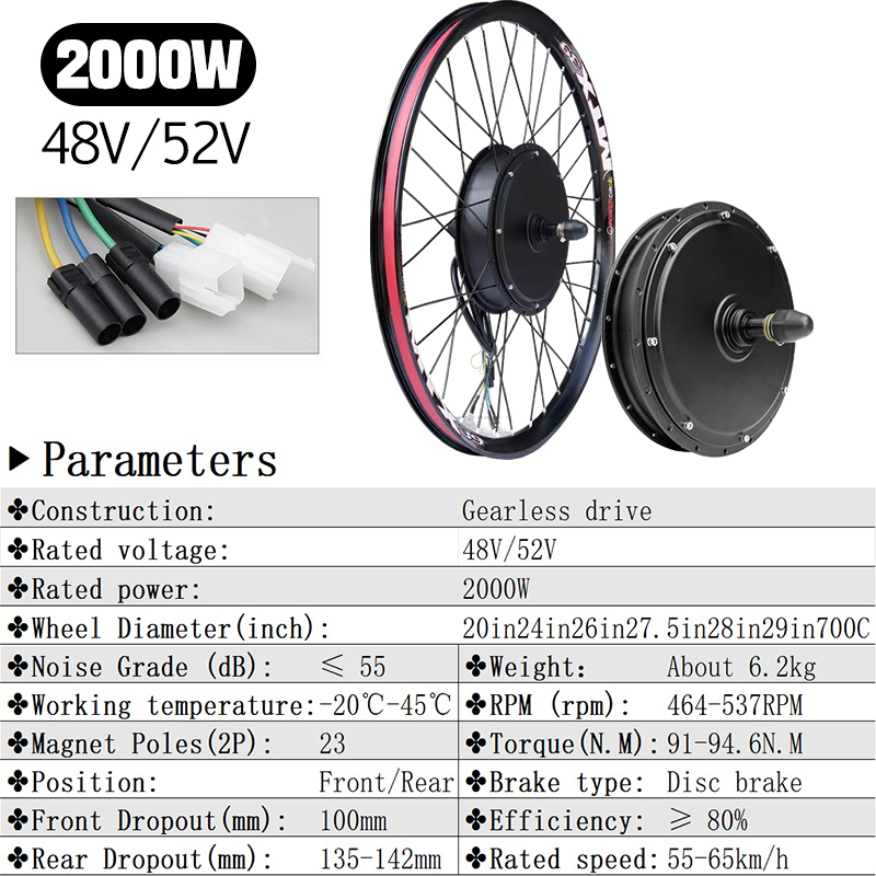 72V 5000W 전기 자전거 개조 키트 브러시리스 기 - 72V 5000W Hub Motor Kit 리뷰 및 가격