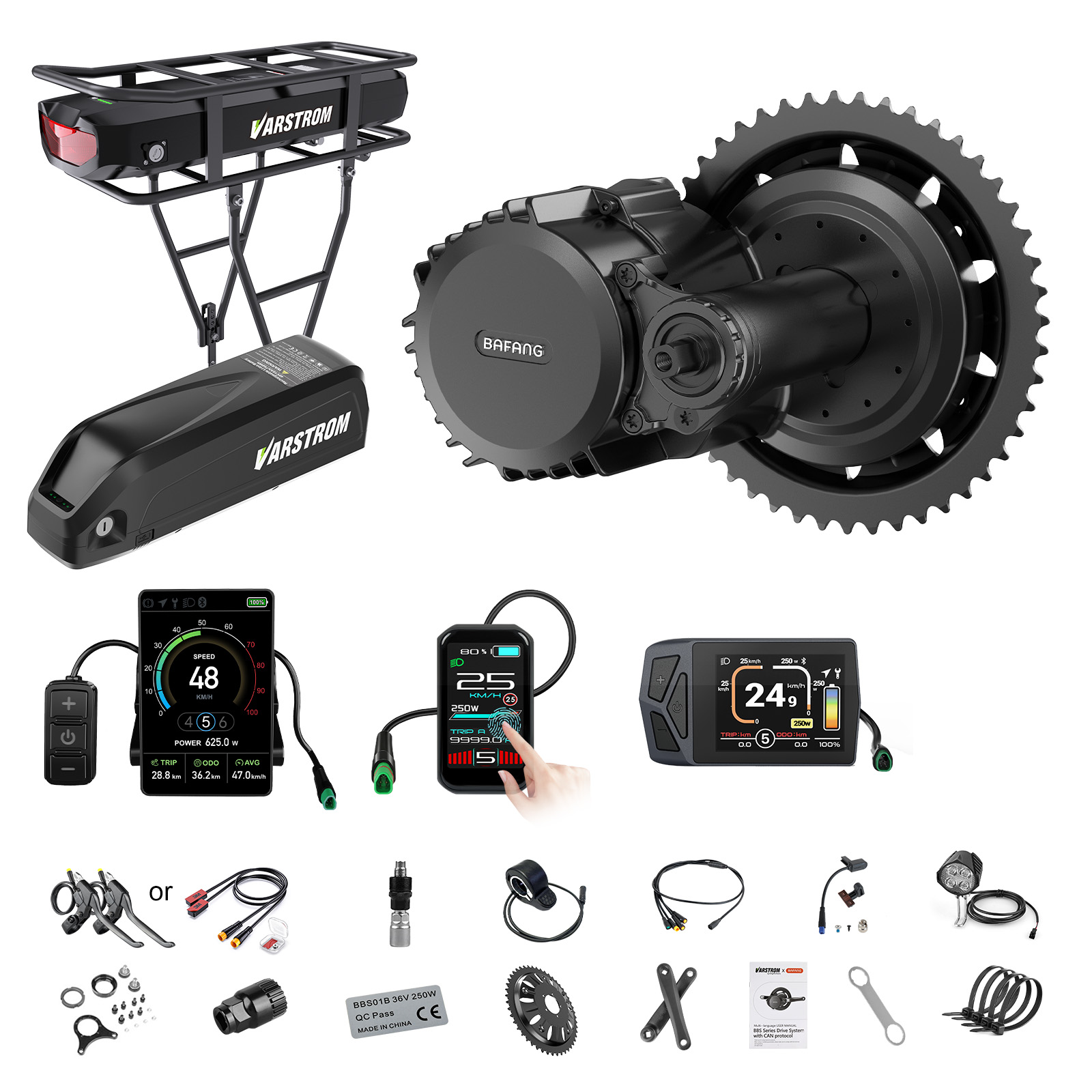 [미국 배송] 바팡 모터 750W 48V 미드 드라이브 - Bafang Bbs02B 48V 750W Mid Drive Kit 리뷰 및 가격