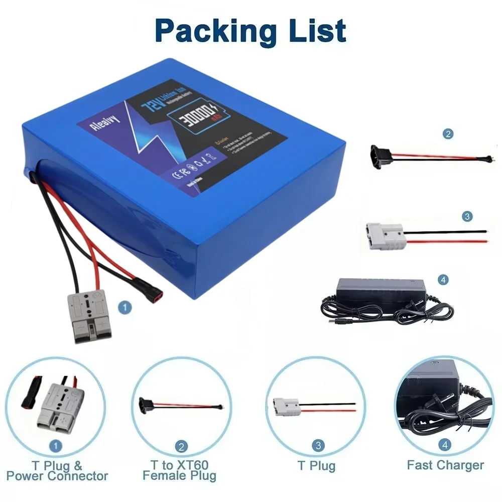 72V 30Ah 고출력 고속 충전 21700 리튬 배터 - Electric Bicycle Battery 72V 30Ah 리뷰 및 가격