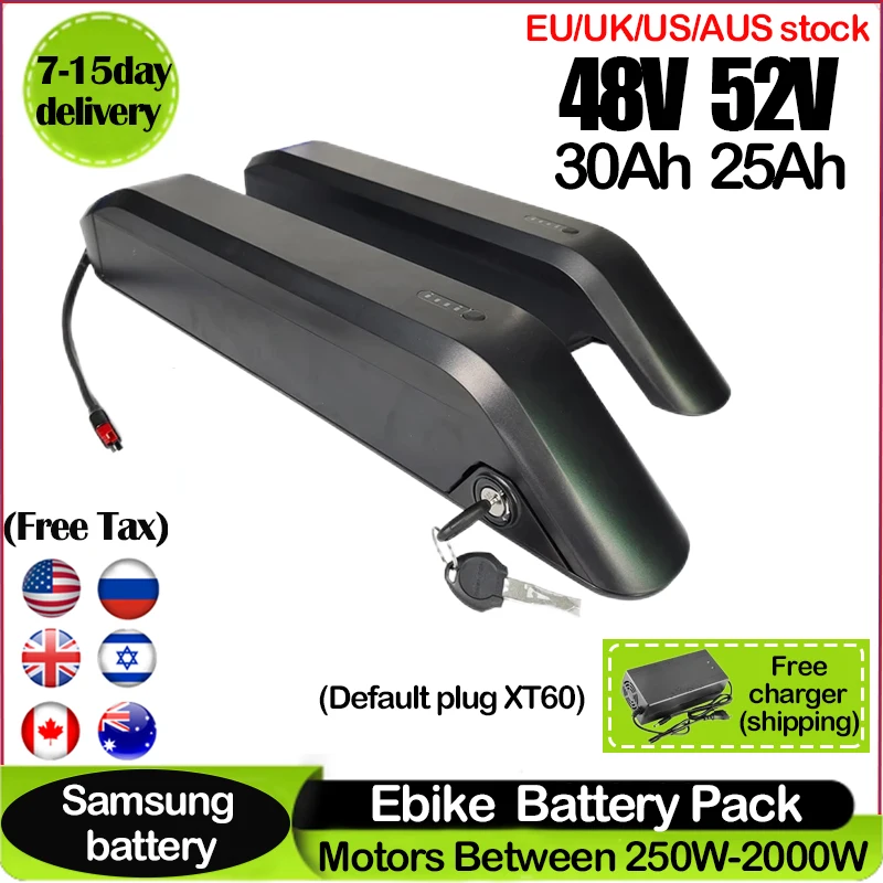 오리지널 18650 전기자전거 배터리 48V 52V 1 - Ebike Battery 48V 20Ah Hailong 리뷰 및 가격