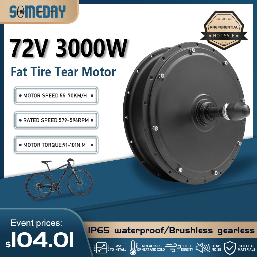 팻 타이어 전기 자전거 모터 72V 3000W 4.0타 - Ebike Conversion Kit 72V 3000W 리뷰 및 가격