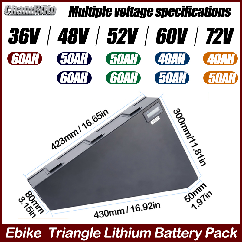 전기 자전거 60v72v 3000w 삼각형 배터리 36 - Electric Bicycle Battery 72V 30Ah 리뷰 및 가격